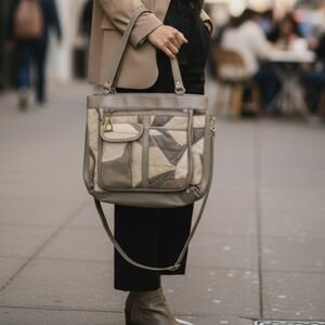 Vintage patchwork leather purse.